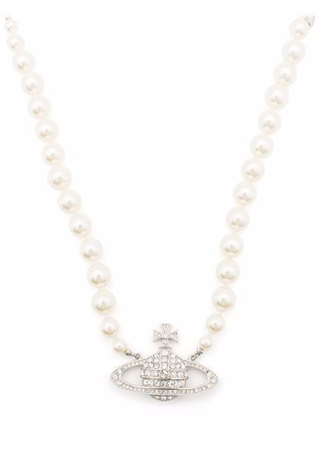 one row pearl choker woman platonum VIVIENNE WESTWOOD | 63010106-02P104-CNP104